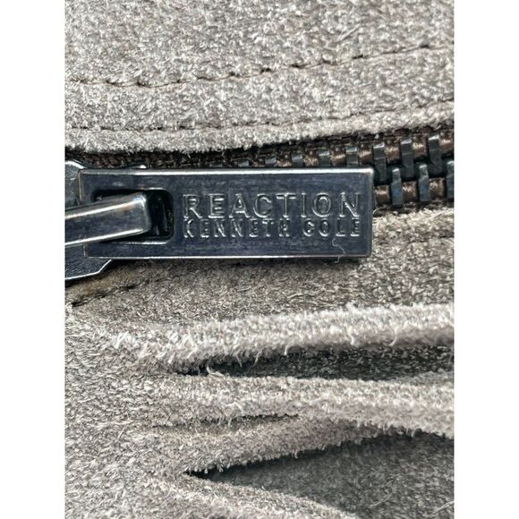 Kenneth Cole Reaction Taupe Suede Fringe Ankle Boots Pilates Booties Size 6 - Picture 8 of 10